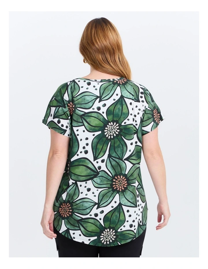 Cotton Urban Floral T-shirt Print image 2