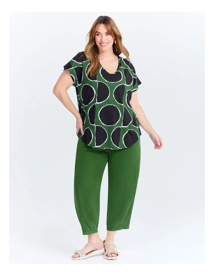 Cotton Abstract Spot T-shirt Print image 3