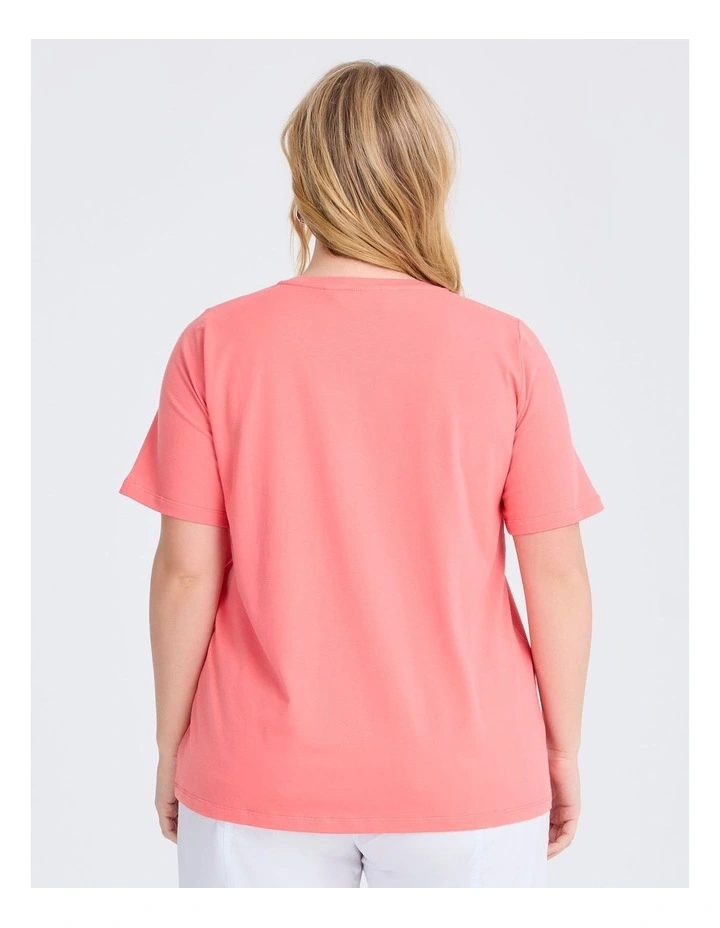 Cotton Ciao Print T-shirt Camellia image 2