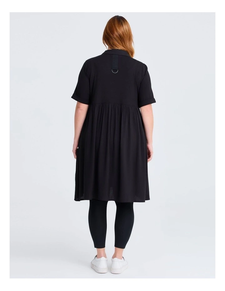 Natural Aria Tunic in Black image 2