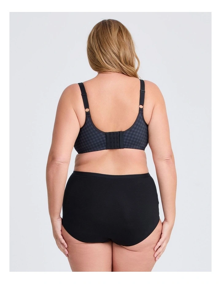 Underwire Soft Cup T-shirt Bra in Gingham image 2