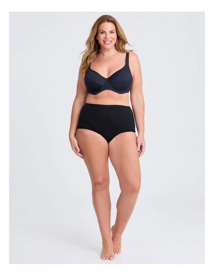 Underwire Soft Cup T-shirt Bra in Gingham image 3