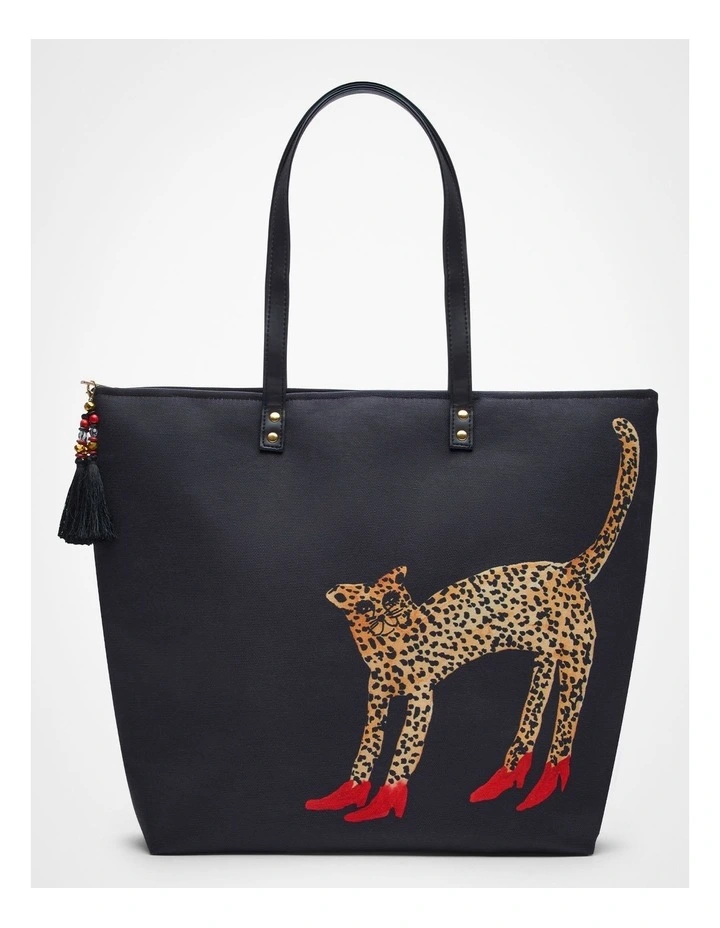 Bouffants Tote Bag Black image 1