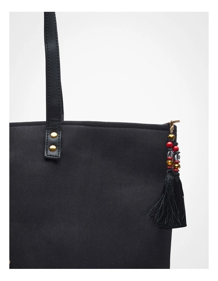 Bouffants Tote Bag Black image 3