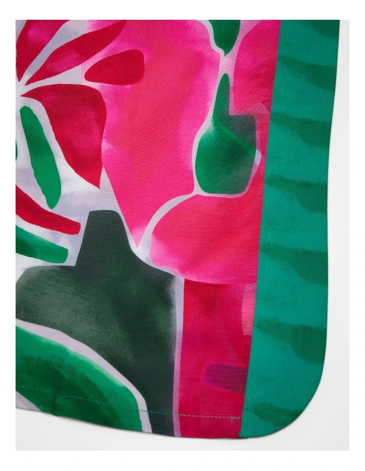 Painterly Abstract Cape in Multi image 5