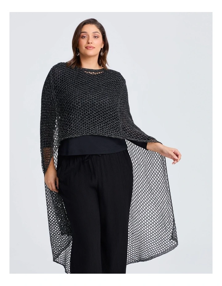 Hi Low Dressy Cape Black image 3