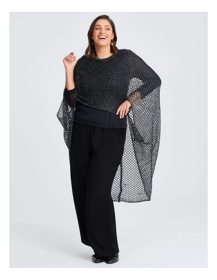 Hi Low Dressy Cape Black image 4