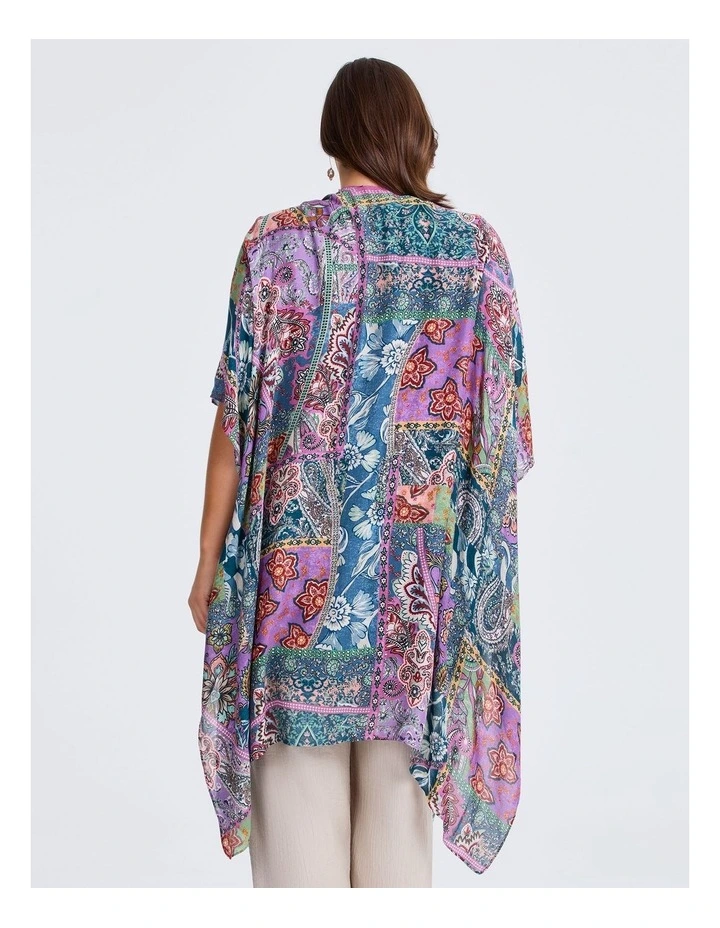 Spliced Paisley Cape Multi image 2
