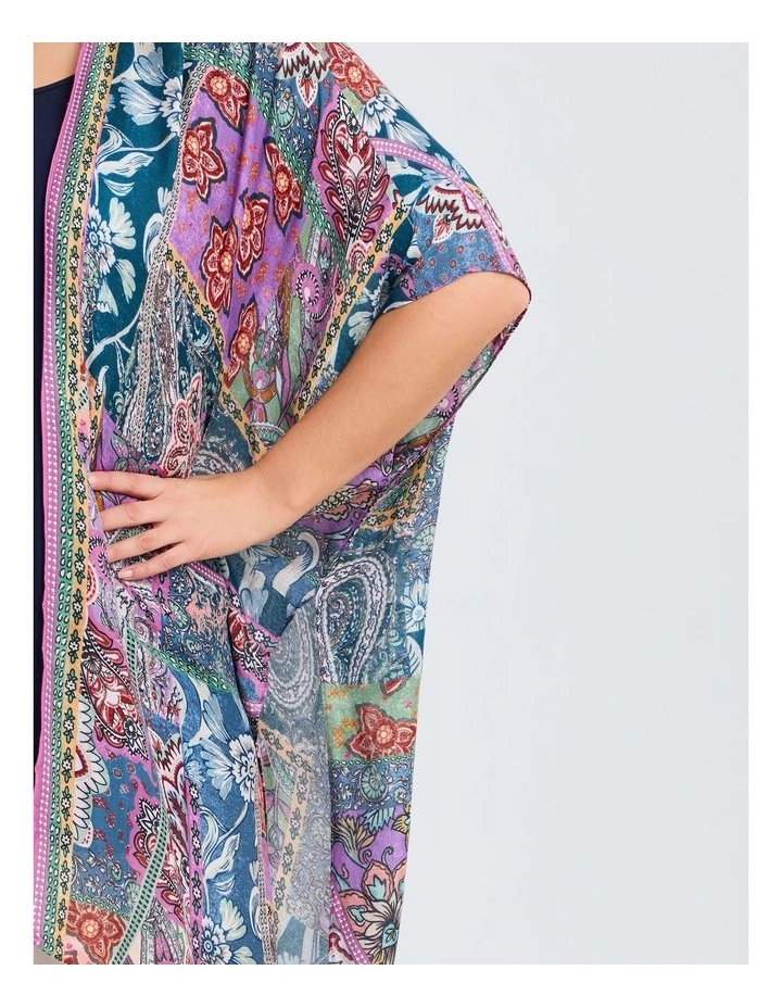 Spliced Paisley Cape Multi image 3