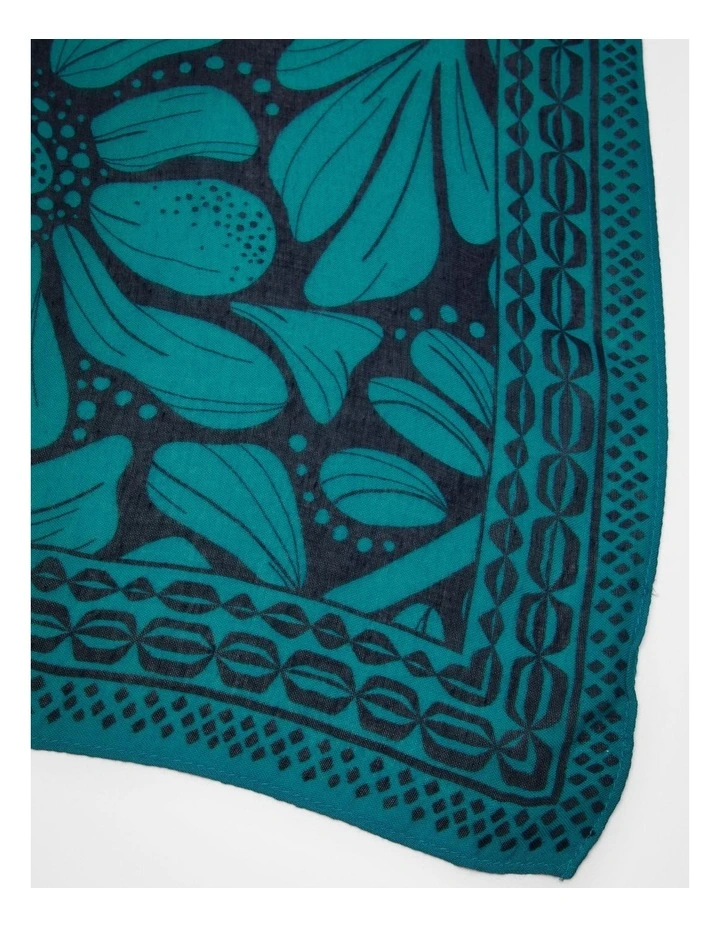 Abstract Scarf in Green image 4