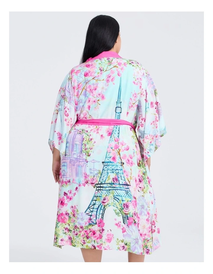 Paris Bloom Robe Print image 2