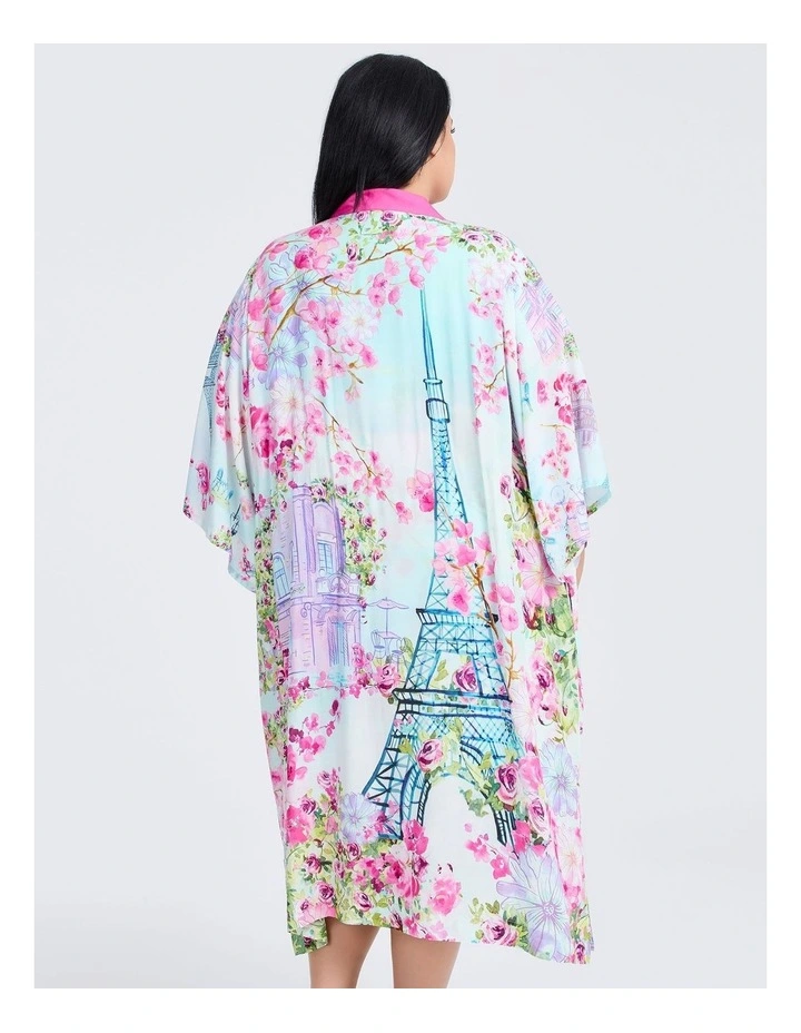 Paris Bloom Robe Print image 4