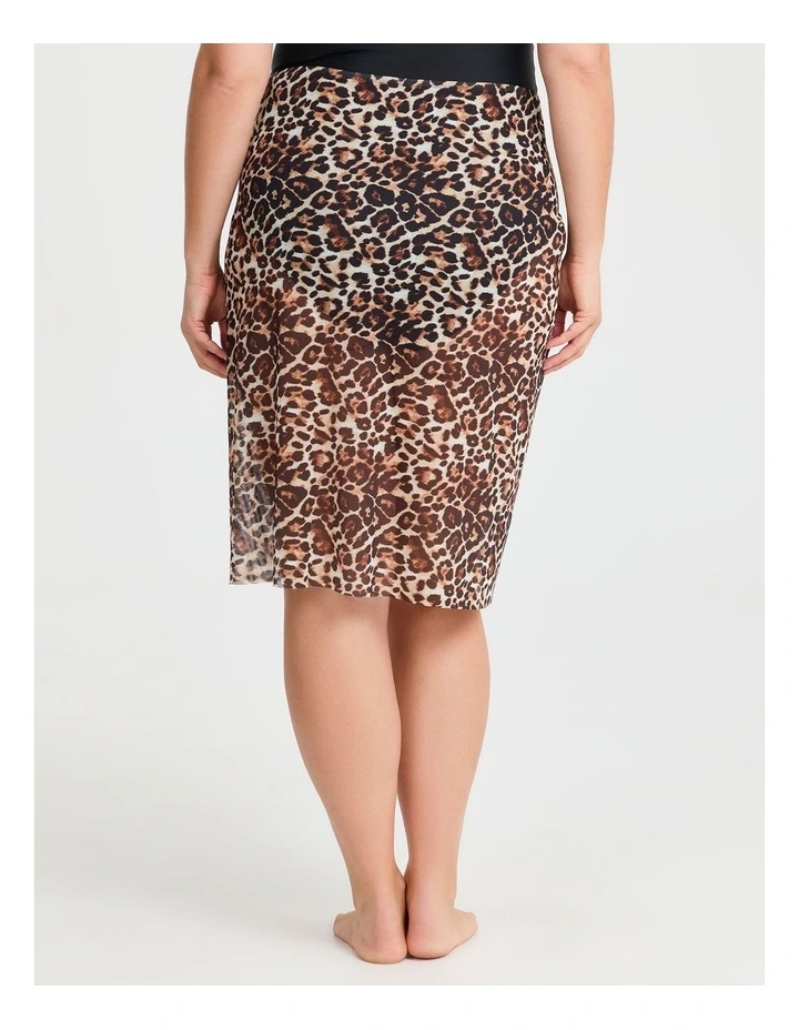 Animal Print Mesh Sarong Animal Print image 2