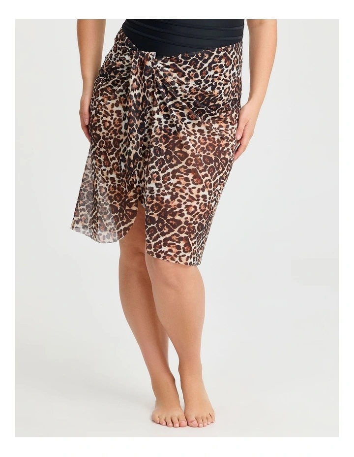 Animal Print Mesh Sarong Animal Print image 3
