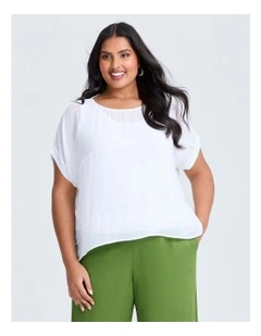Chiffon Miley Overtop in White