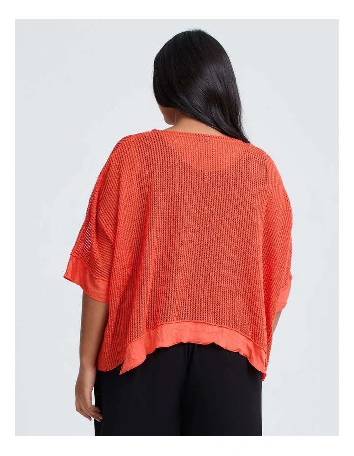 Olivia Layering Overtop in Tigerlily Orange image 2