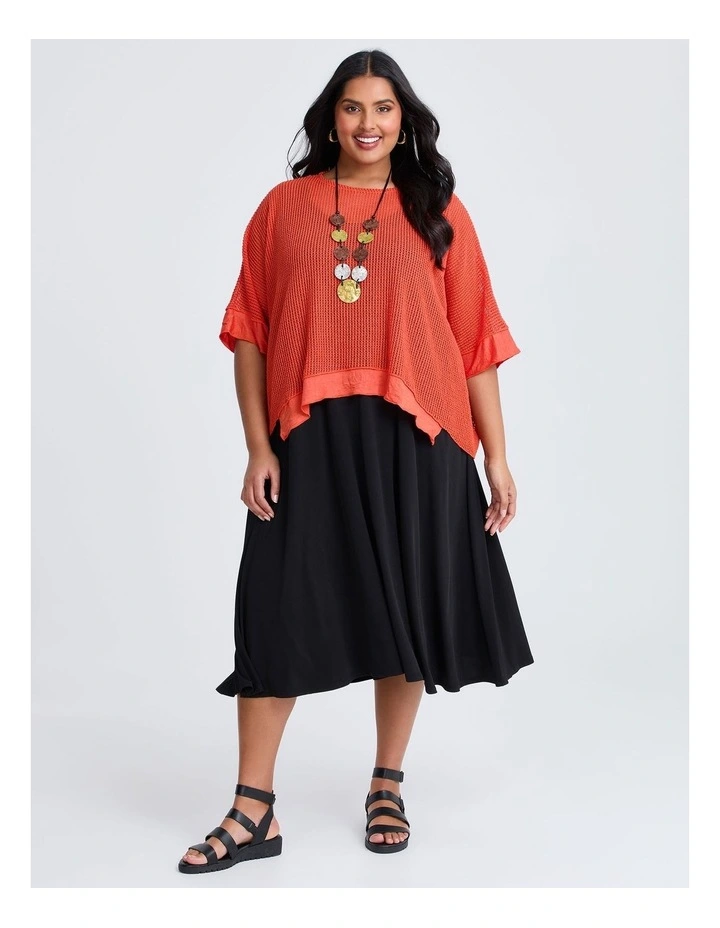 Olivia Layering Overtop in Tigerlily Orange image 4