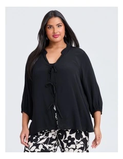 Natural Enya Duster in Black