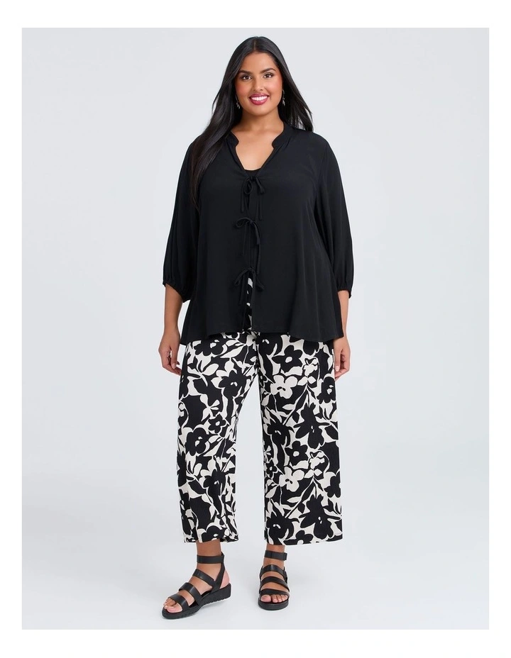 Natural Enya Duster in Black image 4