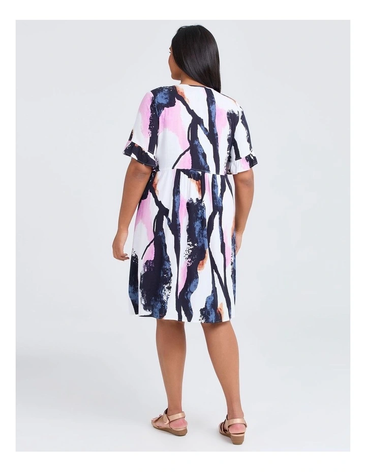 Everyday Empire Natural Dress Dark Indigo Print image 2