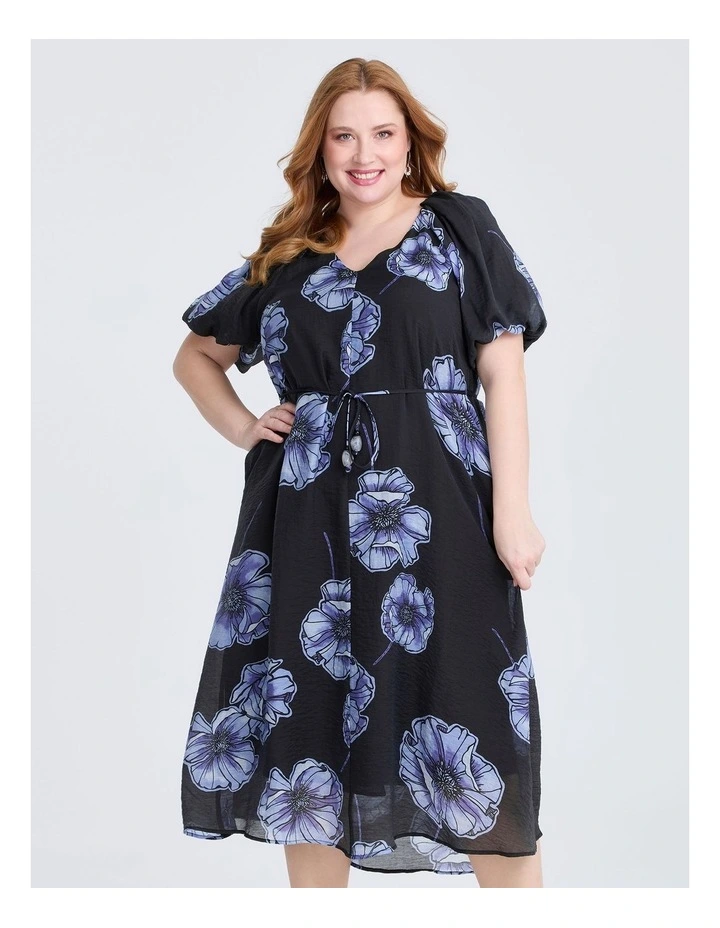 Poppy Tencel Midi Dress Floral image 3
