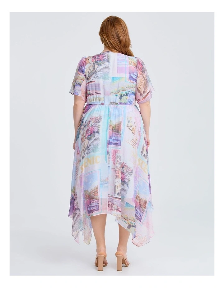 Alexandra Tencel Midi Dress in Print image 2
