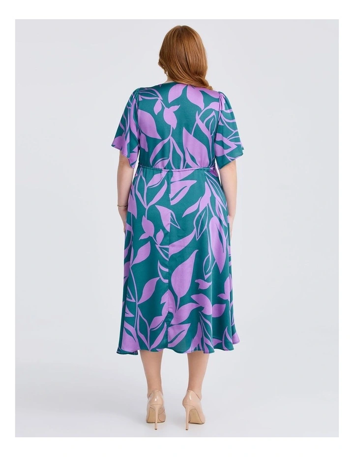 Serenade Event Midi Dress in Teal/purple image 2