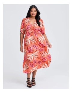 Natural Carrie Foliage Dress