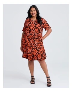 Natural Laurie Dress in Print