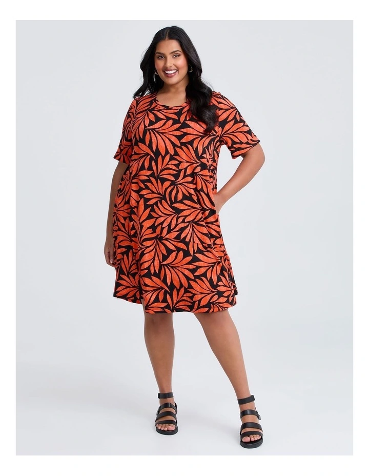 Natural Laurie Dress in Print image 1