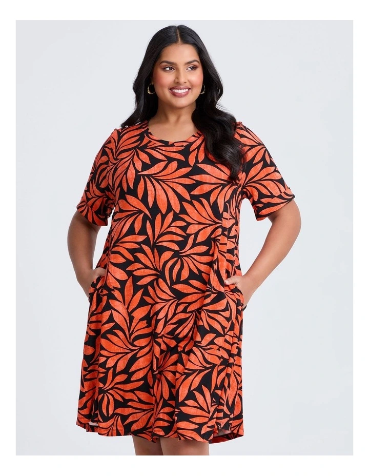 Natural Laurie Dress in Print image 2