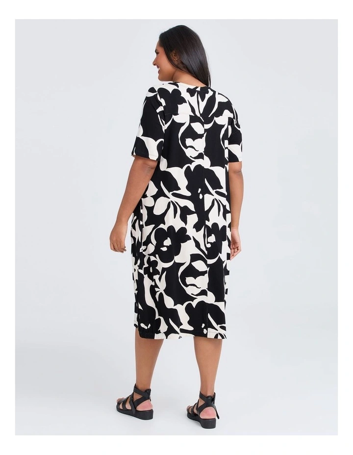 Natural Cassia Midi Dress in Print image 2
