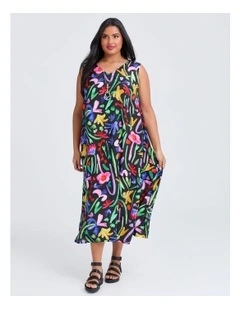 Natural Trinity Maxi Dress in Print