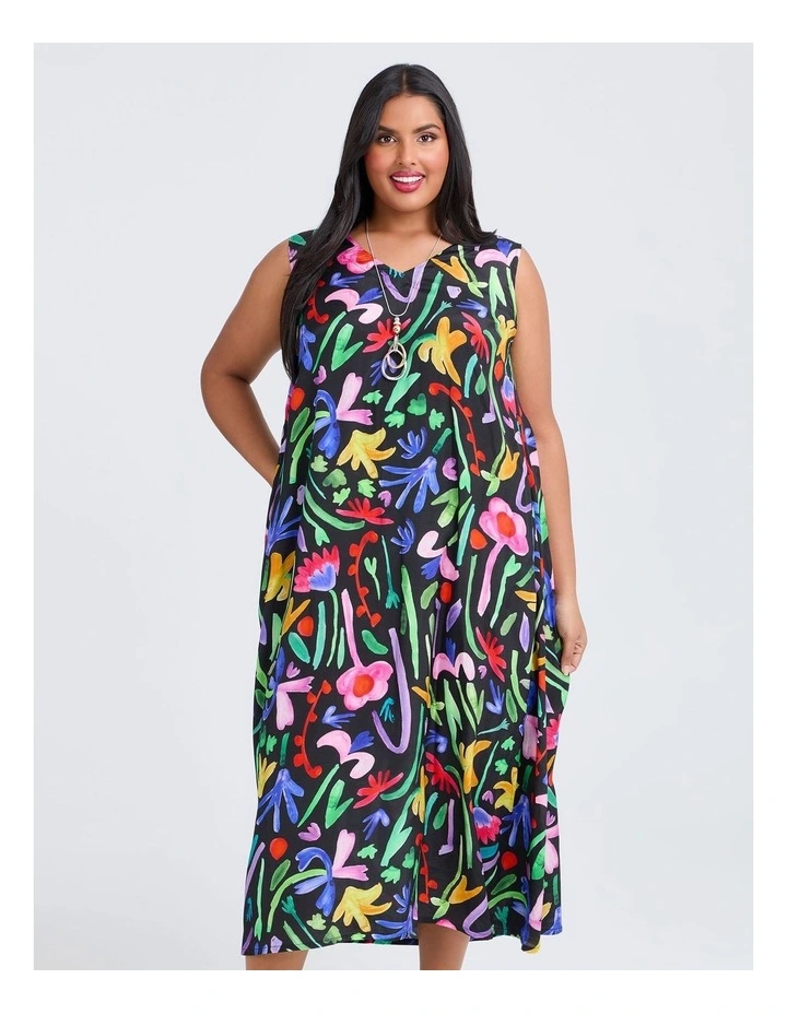 Natural Trinity Maxi Dress in Print image 3