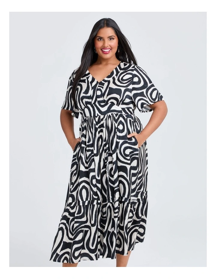 Natural Lula Maxi Dress in Print image 3