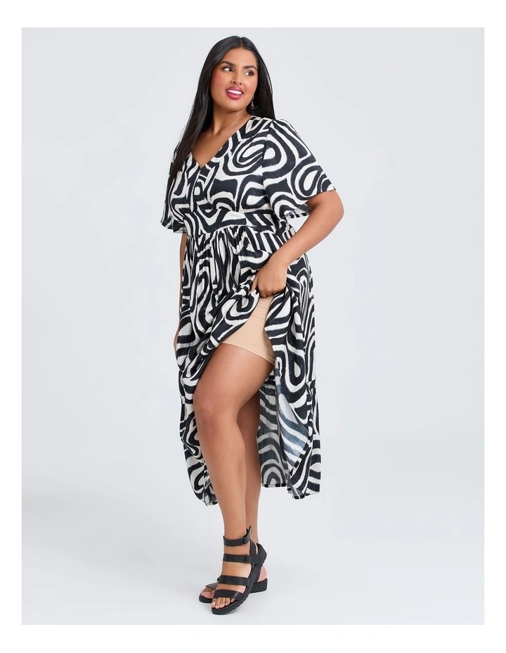 Natural Lula Maxi Dress in Print image 4