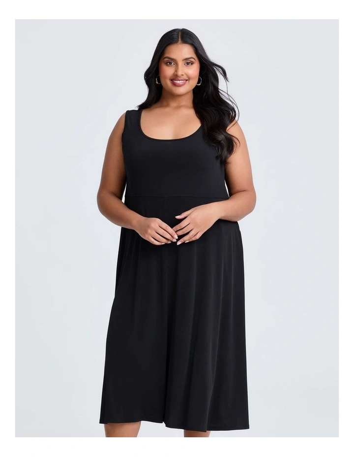 Elevate Layering Dress in Black image 3