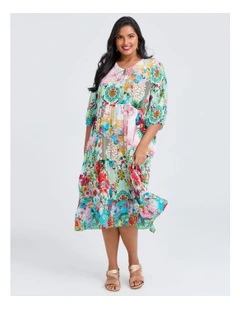 Natural Summer Fields Dress Print