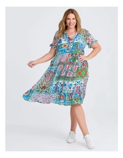 Natural Getaway Floaty Dress Print