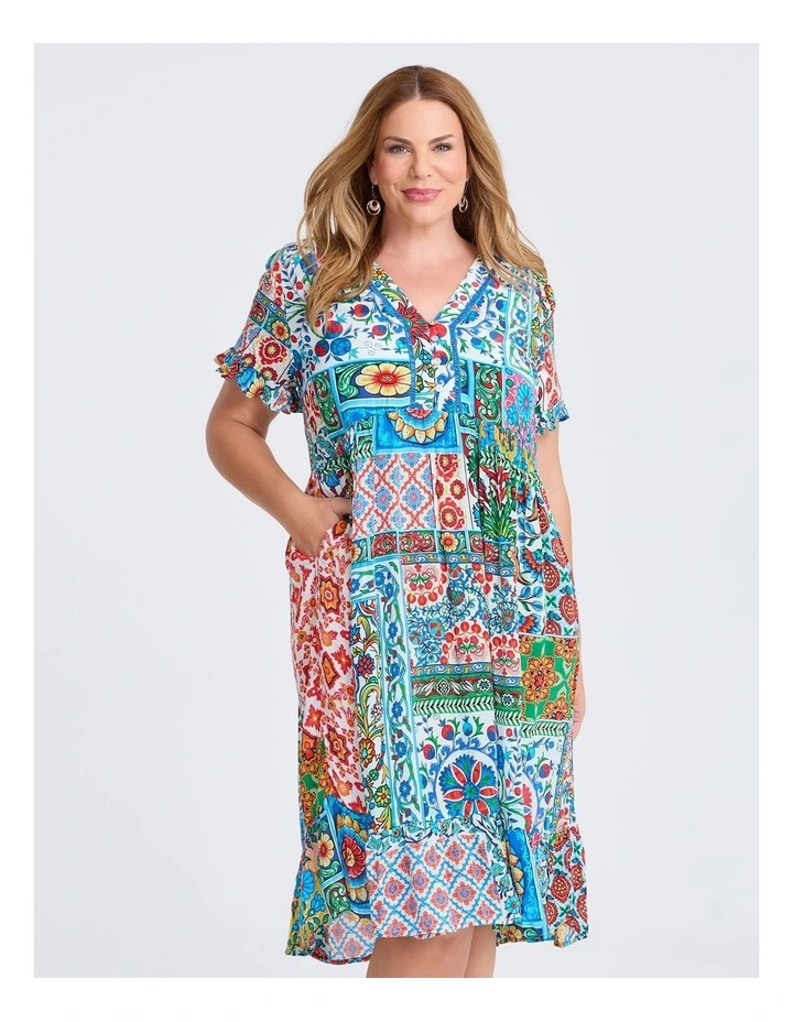 Natural Getaway Floaty Dress Print image 3