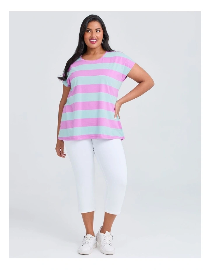 The New Bestfriend Crop Jegging in White image 3