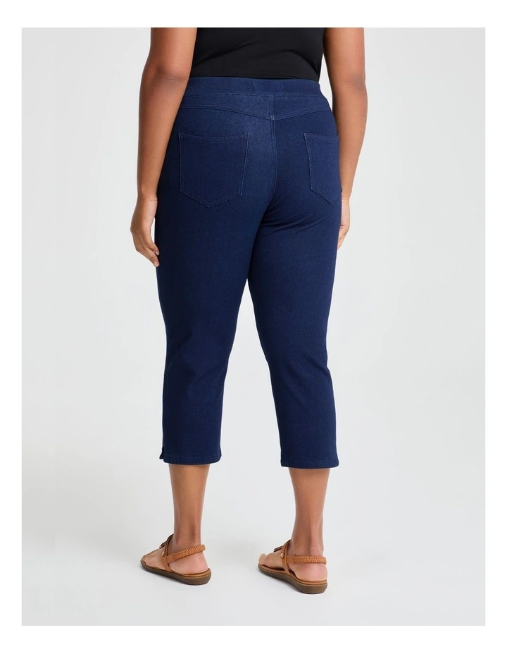 The New Bestfriend Crop Jegging in Indigo image 2