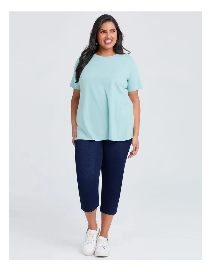 The New Bestfriend Crop Jegging in Indigo image 3
