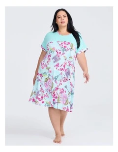 Bamboo Paris Bloom Spliced Nightie in Multi