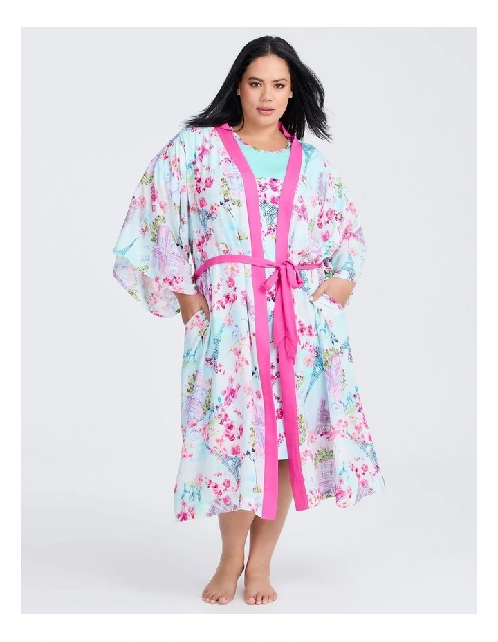 Bamboo Paris Bloom Spliced Nightie in Multi image 4