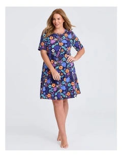 Australian Cotton Petals Nightie in Multi