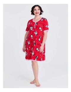 Modal Betty Boop Lace Nightie Print