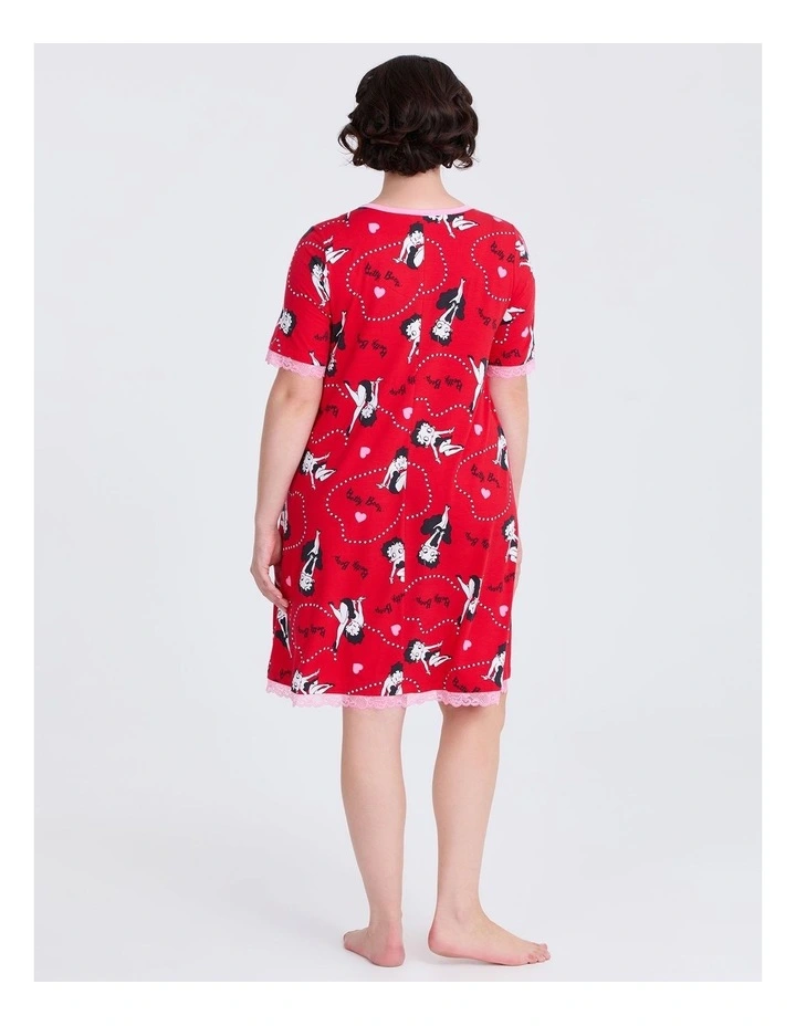 Modal Betty Boop Lace Nightie Print image 2