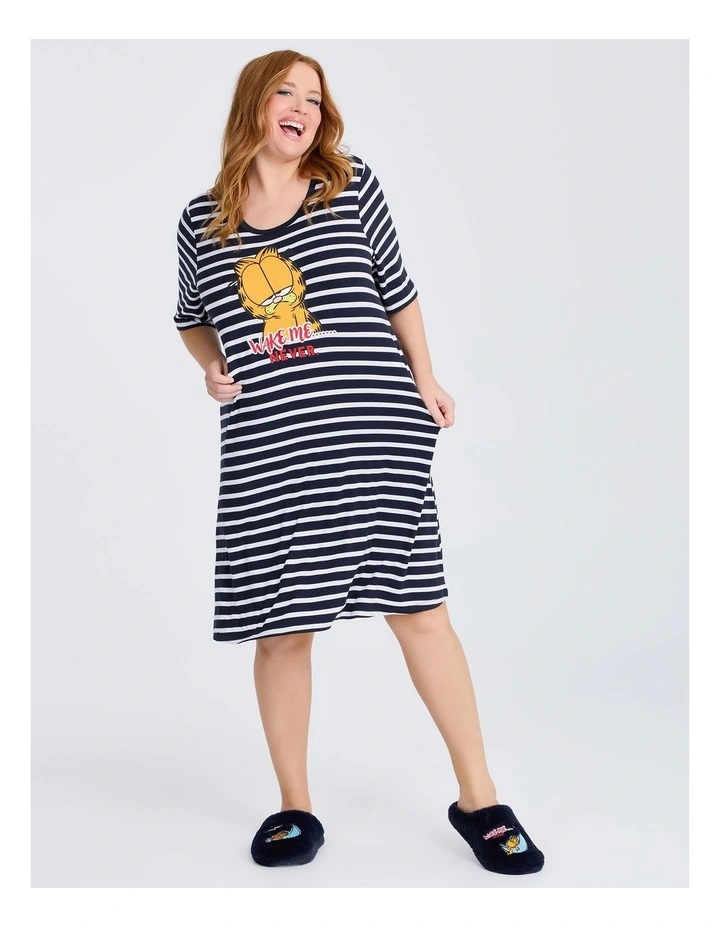 Garfield Stripe Nightie in Print image 1