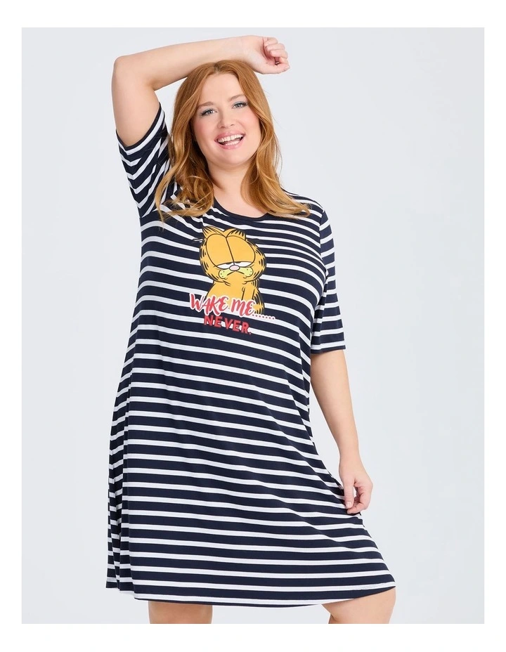 Garfield Stripe Nightie in Print image 3